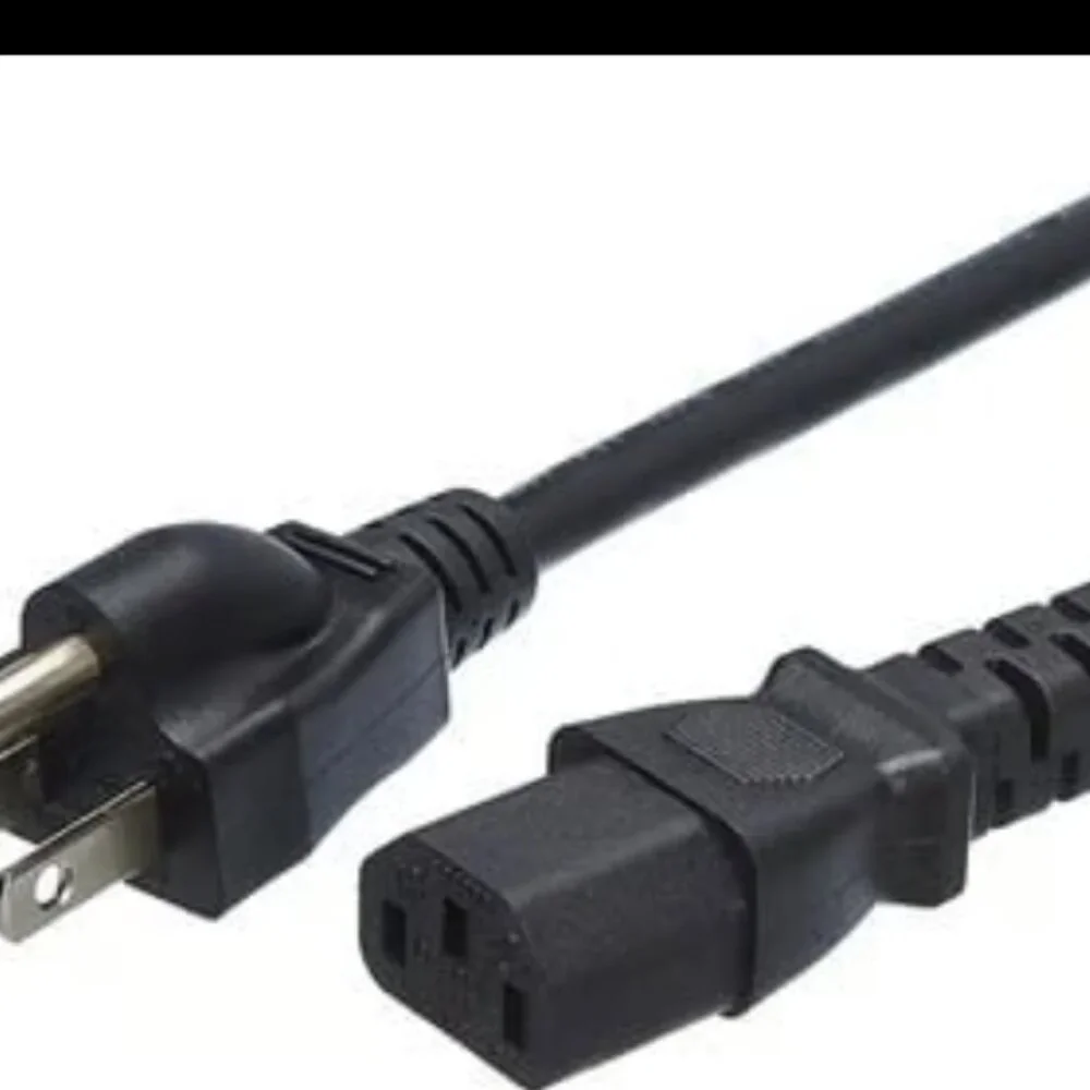 Cable: Computer and Monitor Power Cord - 6 Feet